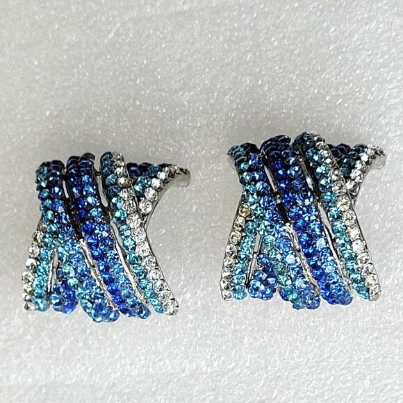 Blue Stud Earrings - Picture 1 of 10